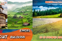 Descoperă Romania • Mănăstirile si Mocănita din  Bucovina • 4 zile (Joi 2  - Duminică 5 Noiembrie) • 1199 Lei • Plecare din Timisoara Arad si Deva