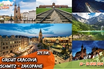 Circuit de vară Cracovia - Auschwitz - Zakopane - 4 zile (Joi 20 - Duminică 23 Iunie 2024) • 275 Eur • Plecare din Timisoara si Arad