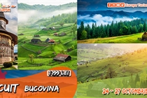 Circuit de Toamna Bucovina • 4 zile (24-27 Octombrie) • 1199lei • Plecare din Timisoara Arad si Deva