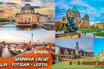 Circuit Germania: Berlin • Potsdam • Leipzig • 4 zile (15-18.08.2024) • 499Eur/loc • plecare din Timisoara si Arad