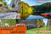 Excursie de VIS • 3 zile • Cheile Bicazului • Lacul Rosu • Vineri 25 Aprilie - Duminica 27 Aprilie - 999 Lei. Plecare din Timisoara si Arad