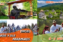 Excursie UNICĂ in Maramures • 3 zile (Vineri 13 Iunie  -Duminica 15 Iunie 2025) • 999 lei. Plecare Timisoara si Arad